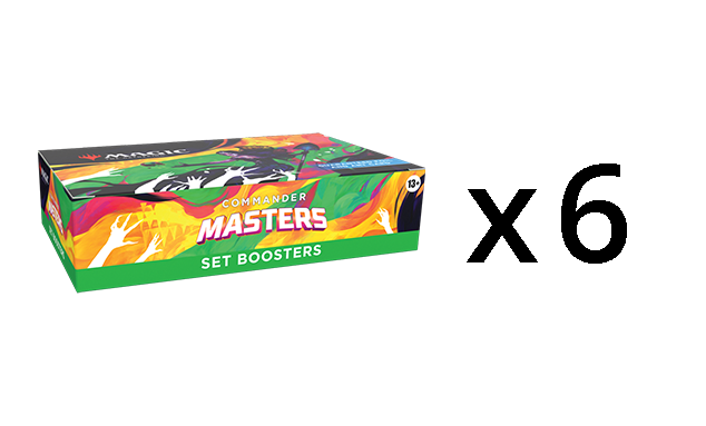 MTG Commander Masters SET Booster CASE (6 SET Booster Boxes)